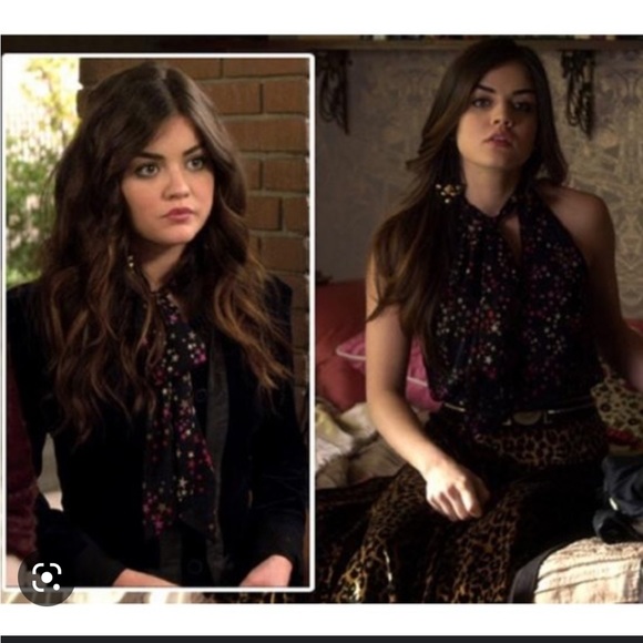 Trina turk sleeveless blouse ASO Lucy Hale size 0 - Picture 4 of 4